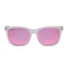 STORM - FROSTY MATTE CRYSTAL CLEAR + PINK MIRROR + POLARIZED SUNGLASSES sold by Diff Eyewear