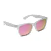 STORM - FROSTY MATTE CRYSTAL CLEAR + PINK MIRROR + POLARIZED SUNGLASSES sold by Diff Eyewear