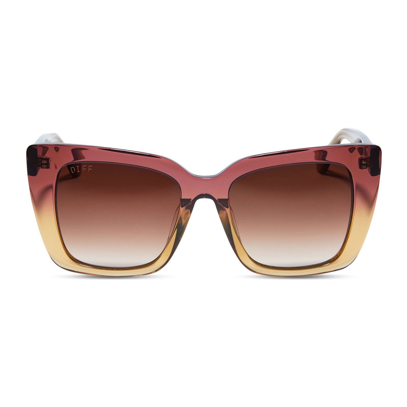 LIZZY - CLAYTON + BROWN GRADIENT SUNGLASSES sold by Diff Eyewear