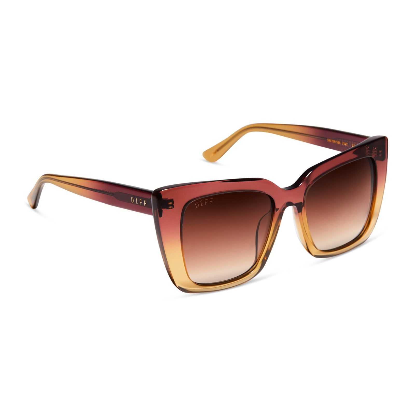 LIZZY - CLAYTON + BROWN GRADIENT SUNGLASSES sold by Diff Eyewear product image thumbnail 2