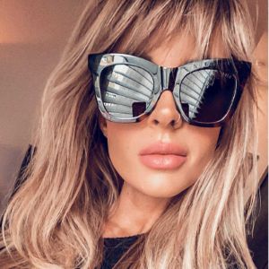 KAIA - BLACK TORTOISE + GREY POLARIZED SUNGLASSES sold by Diff Eyewear