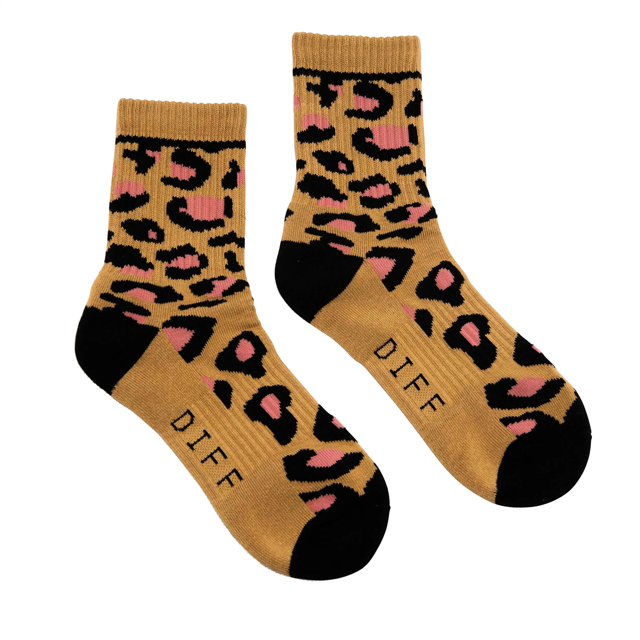CREW SOCK TRIO - ABSTRACT CIRCLES + LEOPARD + PINK sold by Diff Eyewear product image thumbnail 4