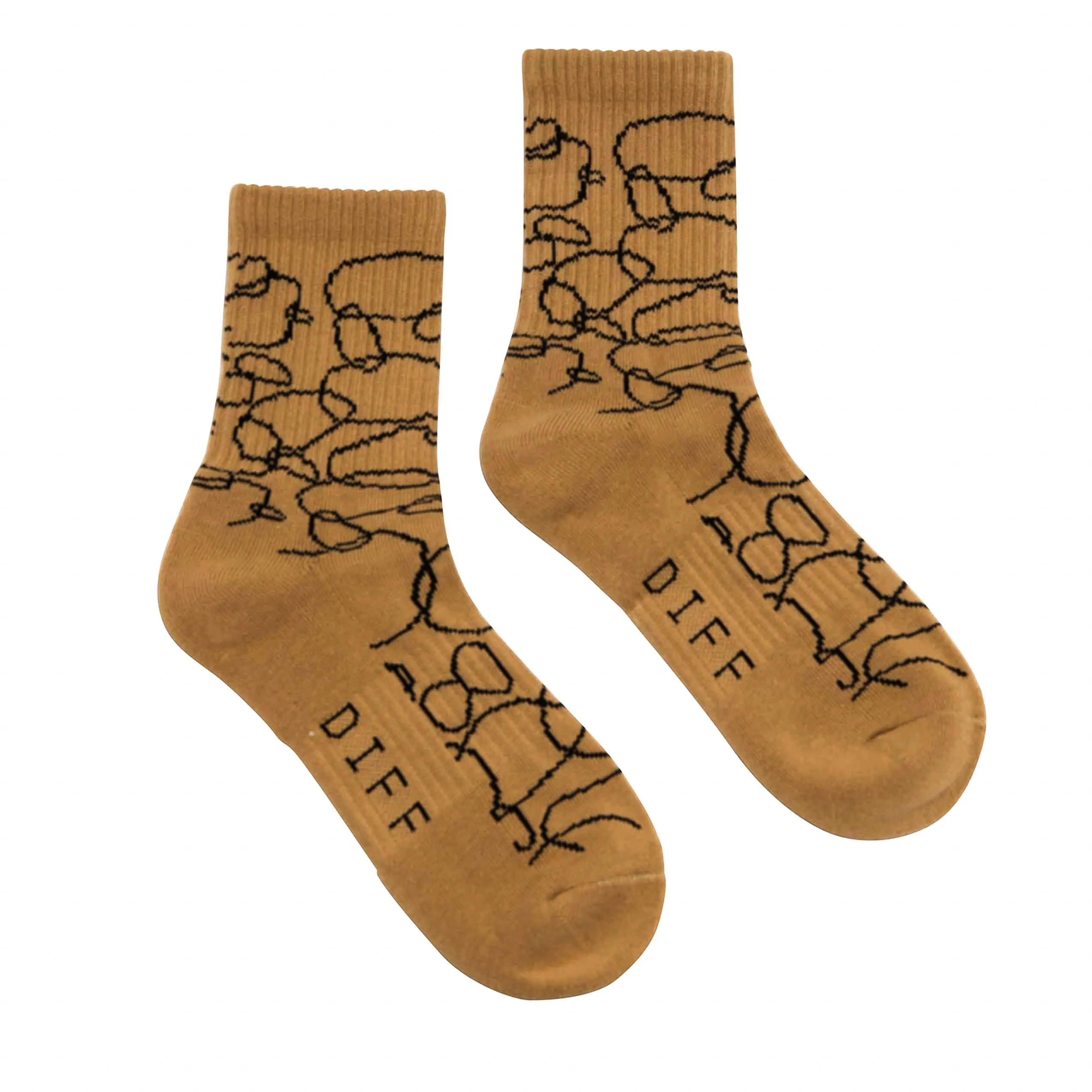 CREW SOCK TRIO - ABSTRACT CIRCLES + LEOPARD + PINK sold by Diff Eyewear product image thumbnail 3