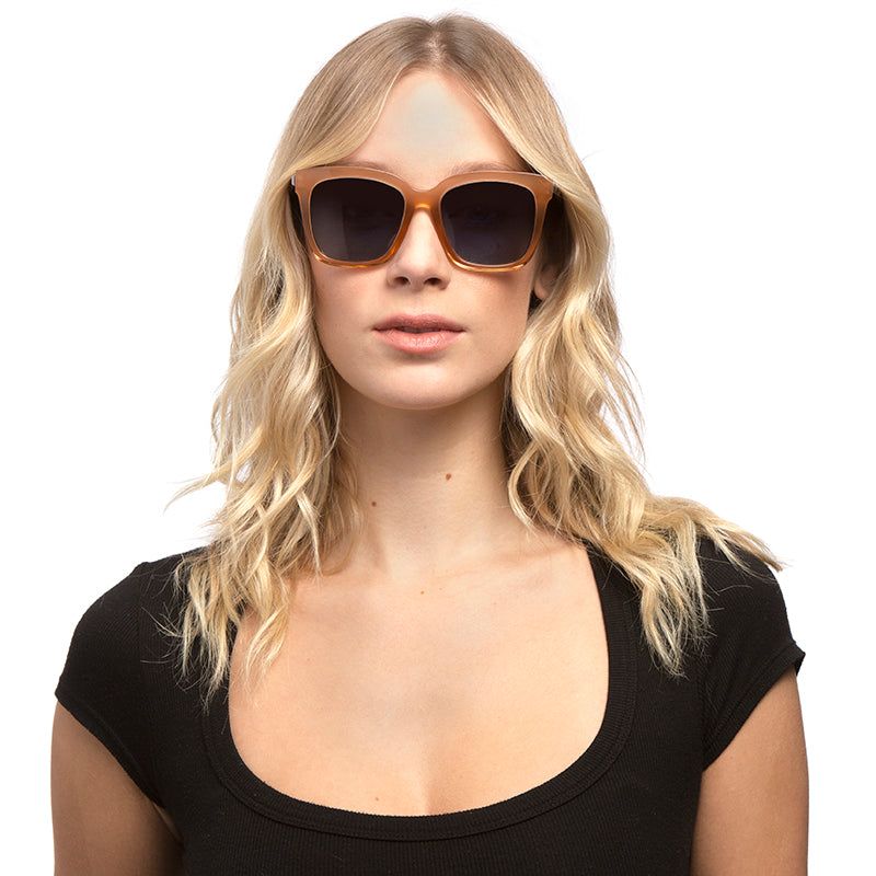 BELLA - CORAL + BLUE GREEN GRADIENT + POLARIZED SUNGLASSES sold by Diff Eyewear product image thumbnail 4