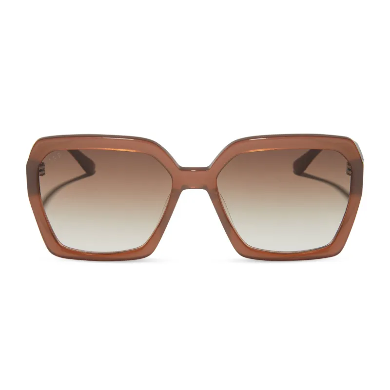 SLOANE - MACCHIATO + BROWN GRADIENT SUNGLASSES sold by Diff Eyewear