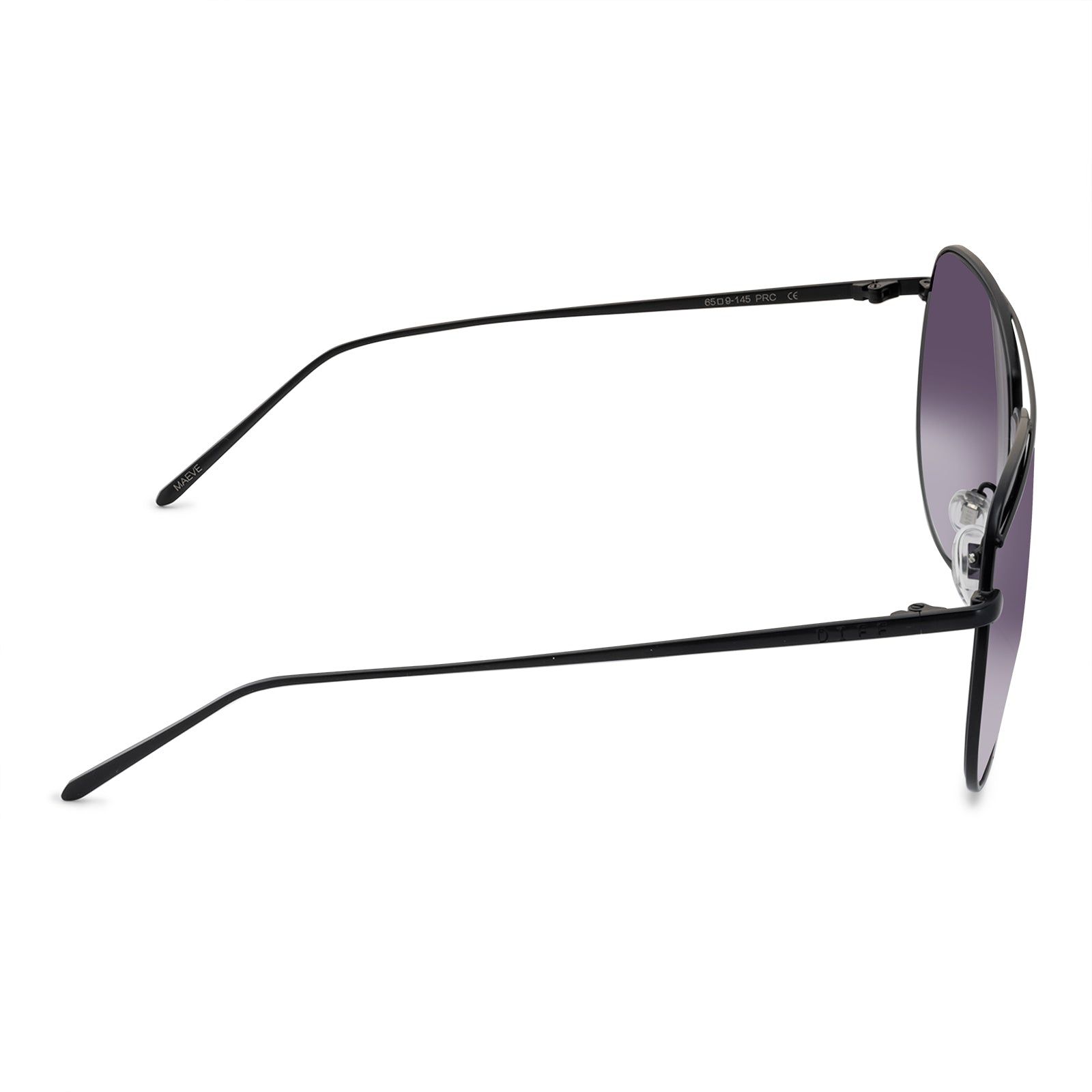 MAEVE - MATTE BLACK + GREY GRADIENT SHARP SUNGLASSES sold by Diff Eyewear product image thumbnail 3