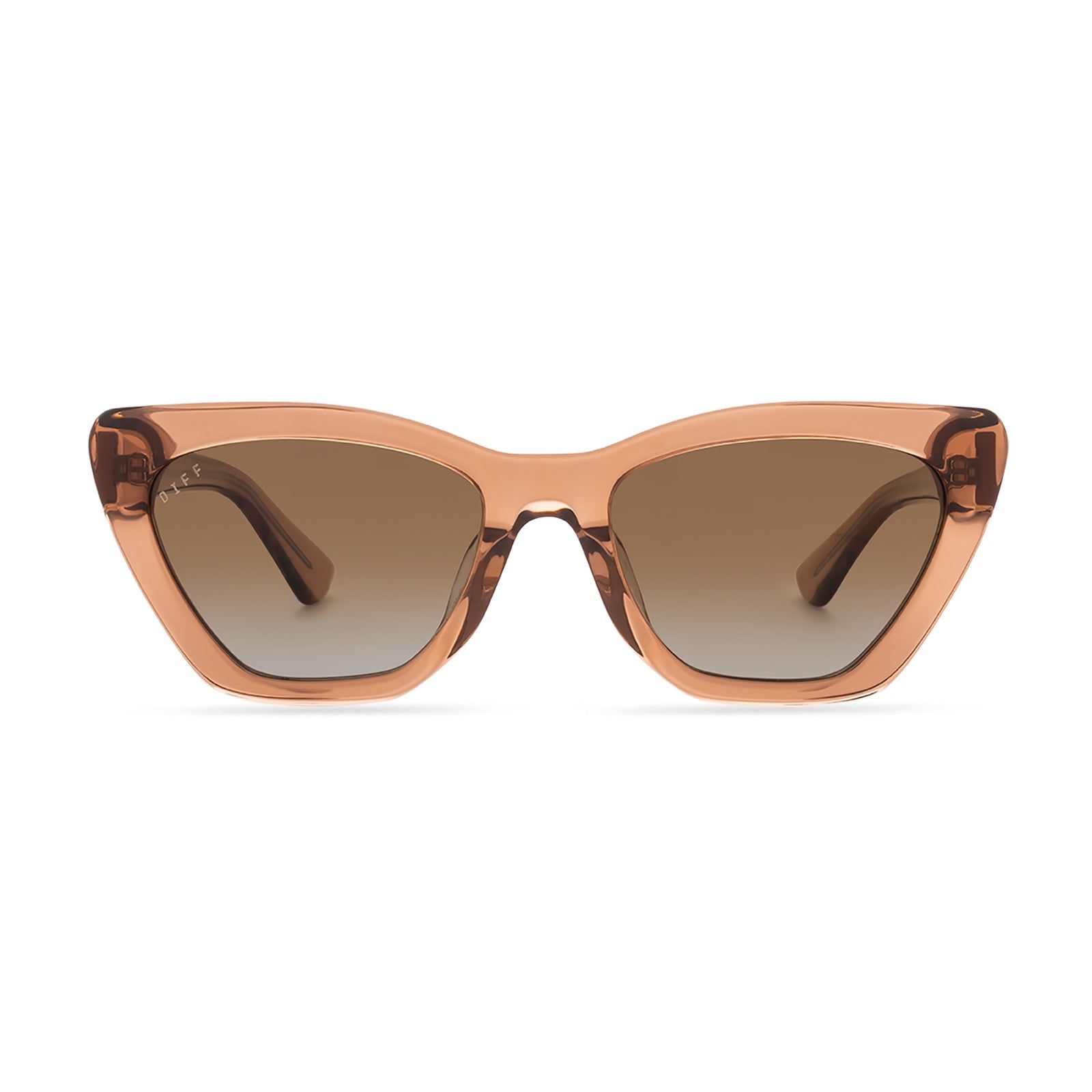 CAMILA - DUNES CRYSTAL + BROWN GRADIENT SUNGLASSES sold by Diff Eyewear
