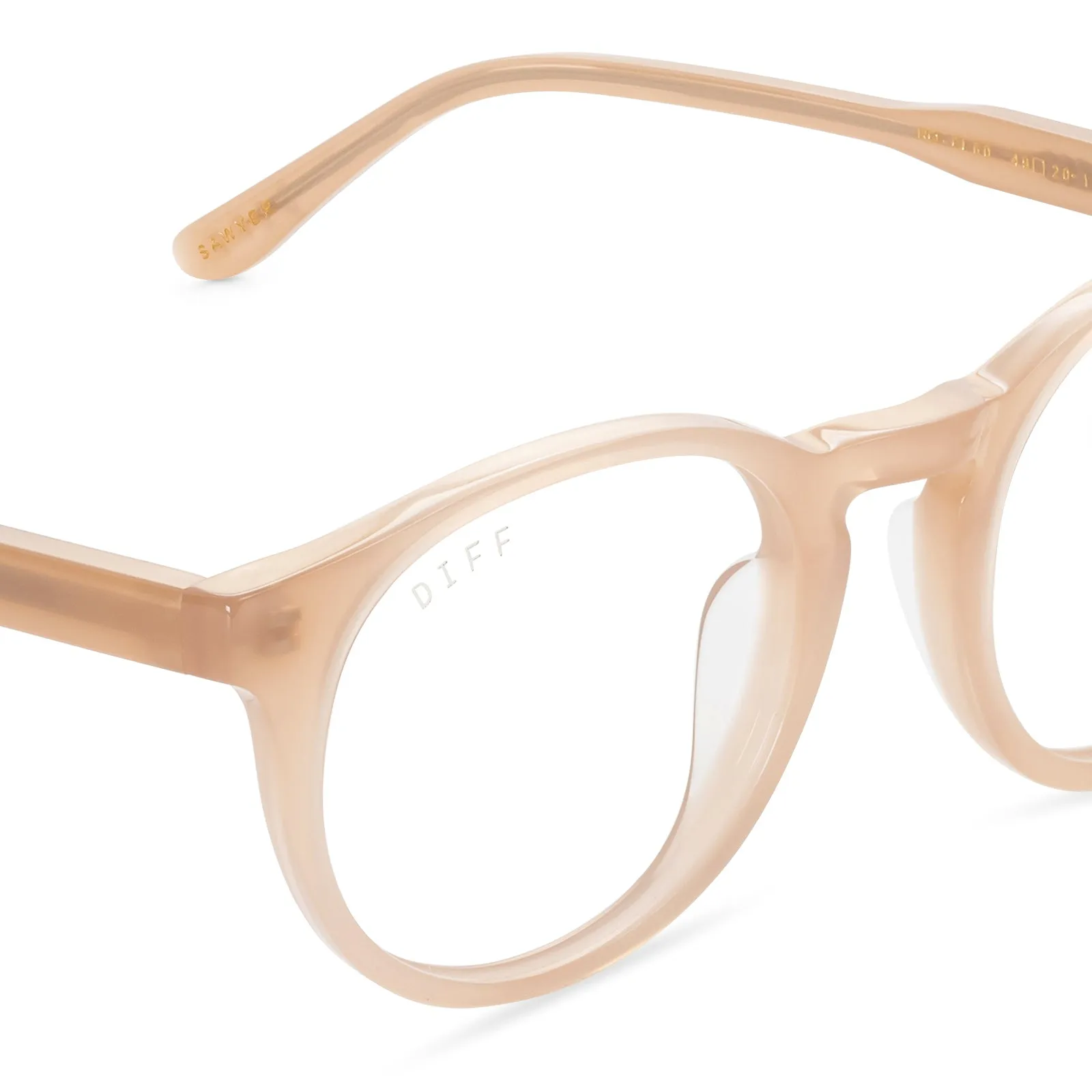 SAWYER - RUSTIQUE + CLEAR GLASSES sold by Diff Eyewear product image thumbnail 3