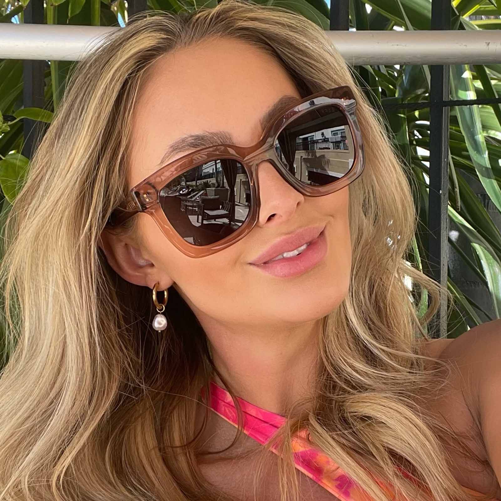 CARSON - CAFÉ OLE + GREY + POLARIZED SUNGLASSES sold by Diff Eyewear product image thumbnail 8