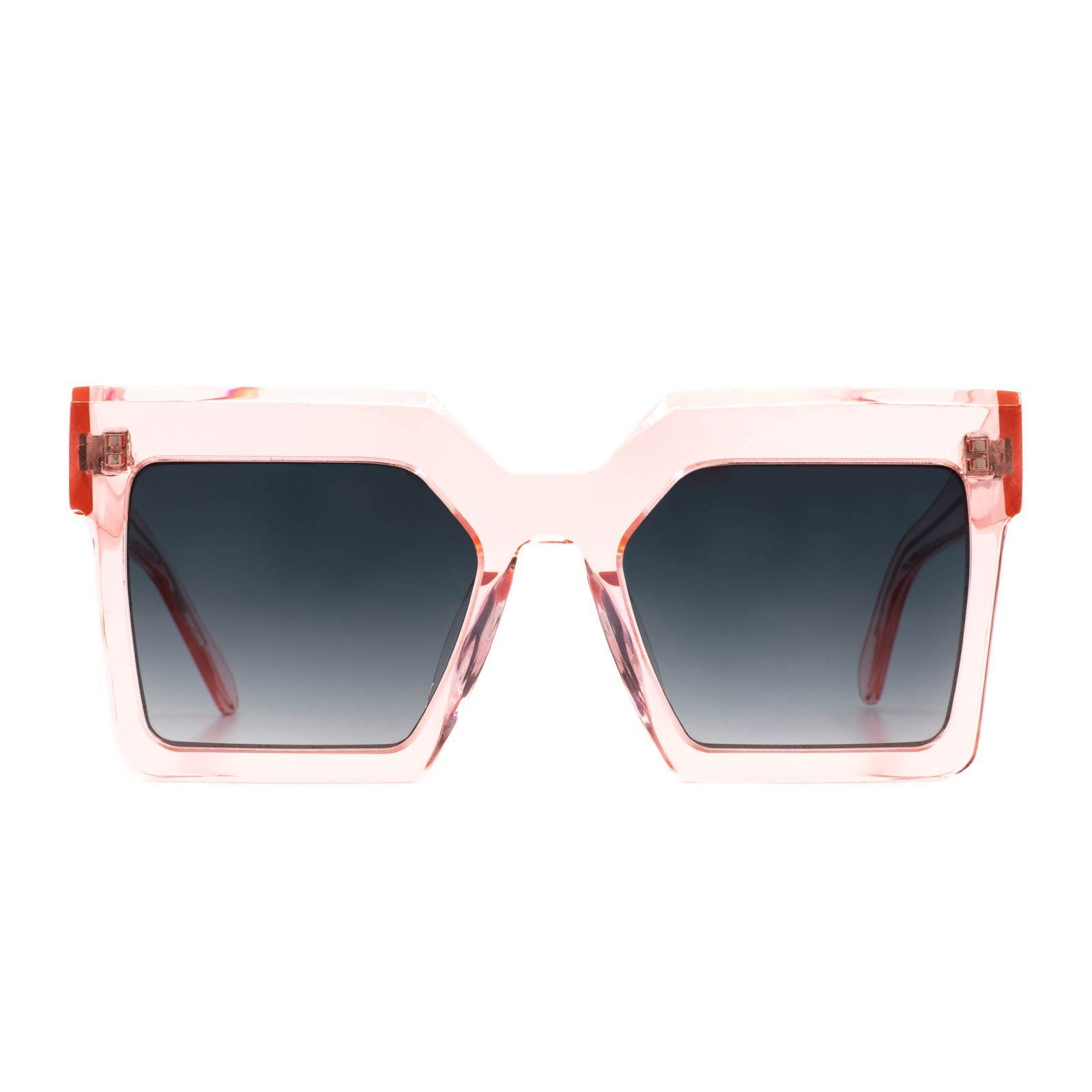 ZIGGY - ROSE CRYSTAL + GREY GRADIENT SUNGLASSES sold by Diff Eyewear