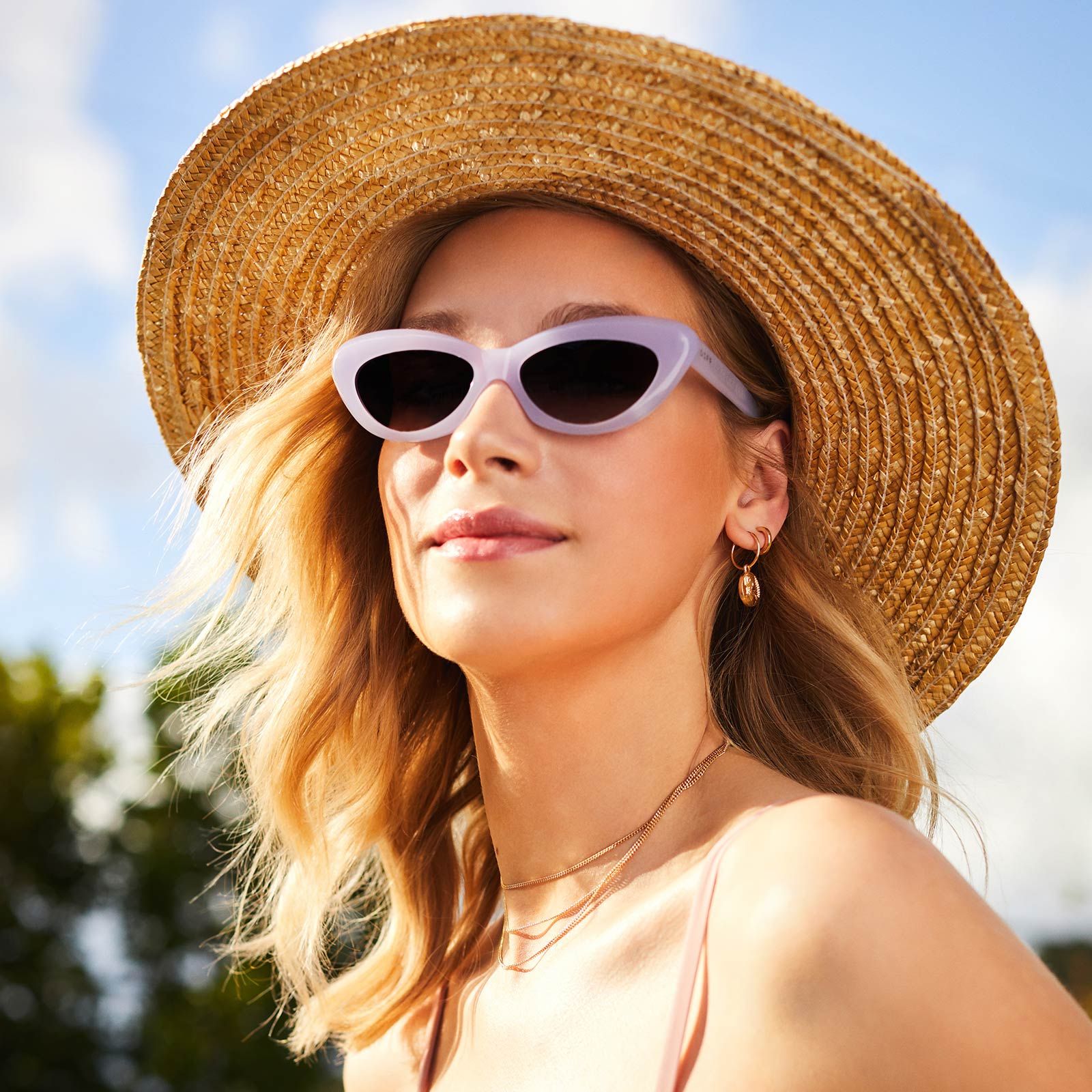 CLEO - LILAC + GREY GRADIENT SUNGLASSES sold by Diff Eyewear product image thumbnail 4