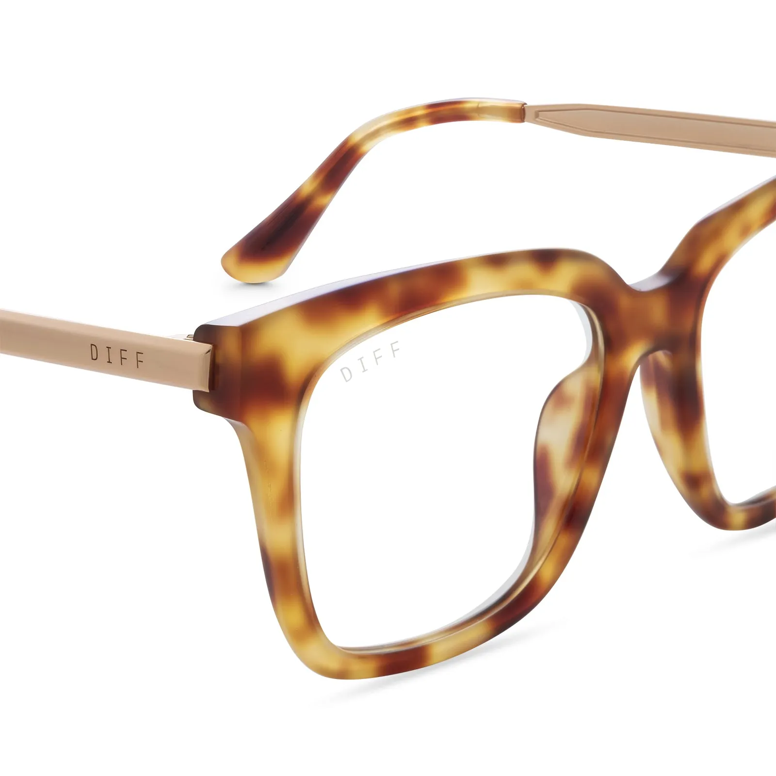 BELLA - SOLSTICE TORTOISE + PRESCRIPTION GLASSES sold by Diff Eyewear product image thumbnail 3