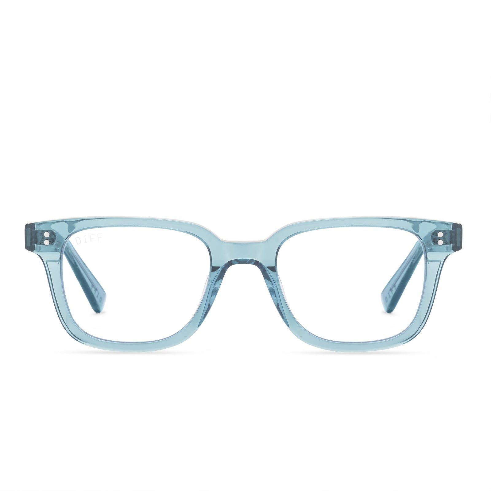 PAXTON - TEAL HAZE + BLUE LIGHT TECHNOLOGY GLASSES sold by Diff Eyewear