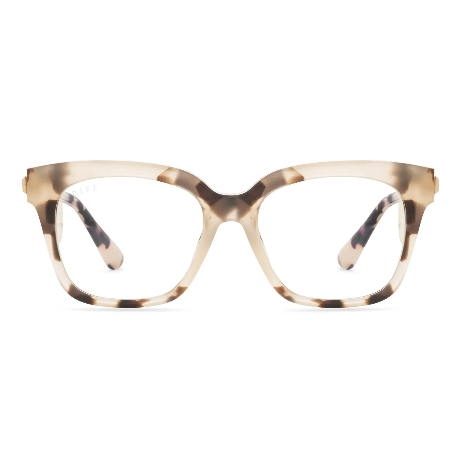 BELLA XS - CREAM TORTOISE + BLUE LIGHT GLASSES sold by Diff Eyewear