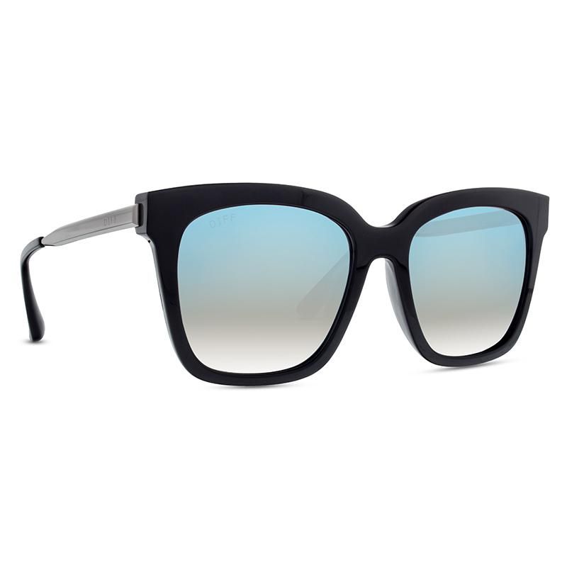 BELLA - BLACK + BLUE FLASH + POLARIZED SUNGLASSES sold by Diff Eyewear product image thumbnail 2