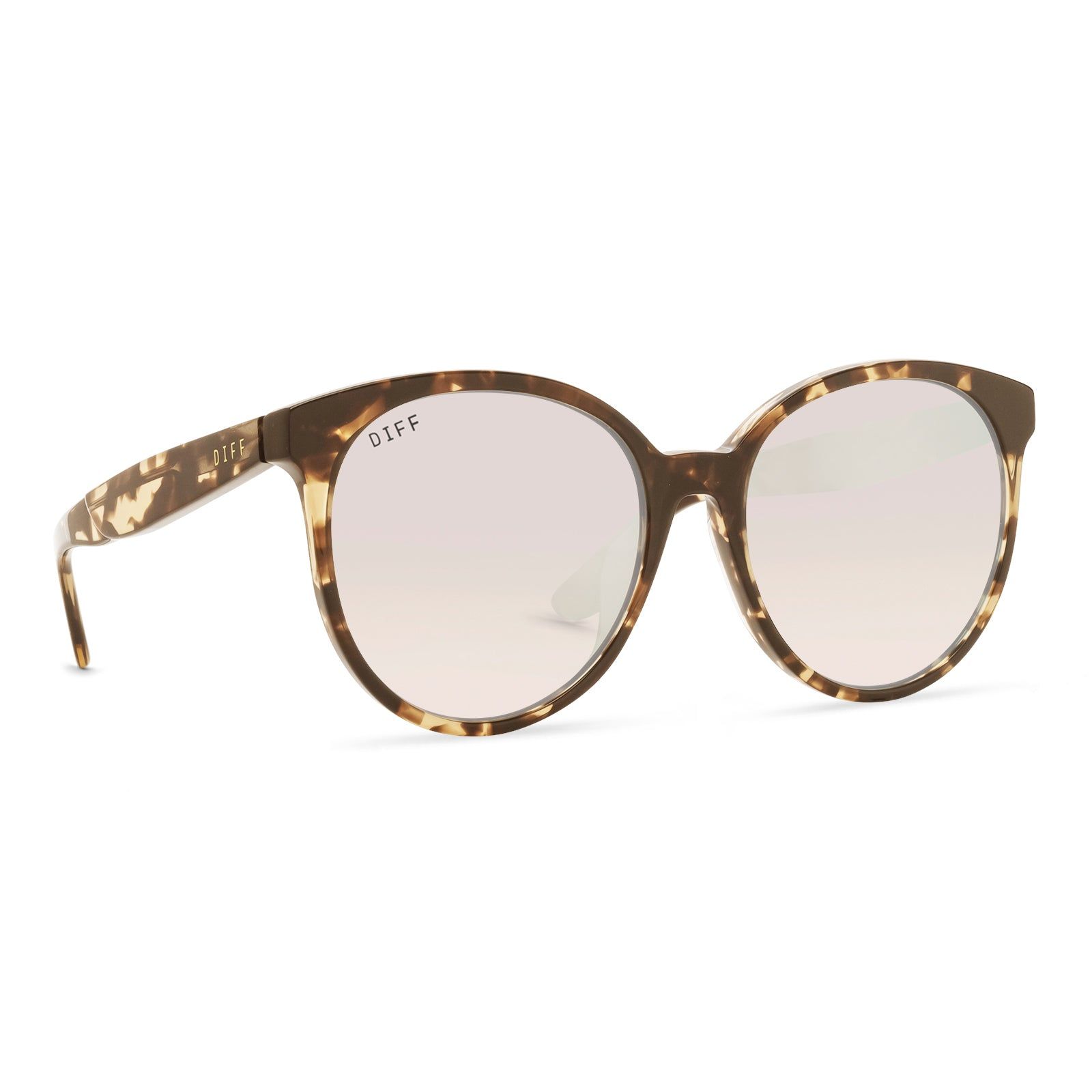 COSMO - ESPRESSO TORTOISE + BEIGE MIRROR SUNGLASSES sold by Diff Eyewear product image thumbnail 2