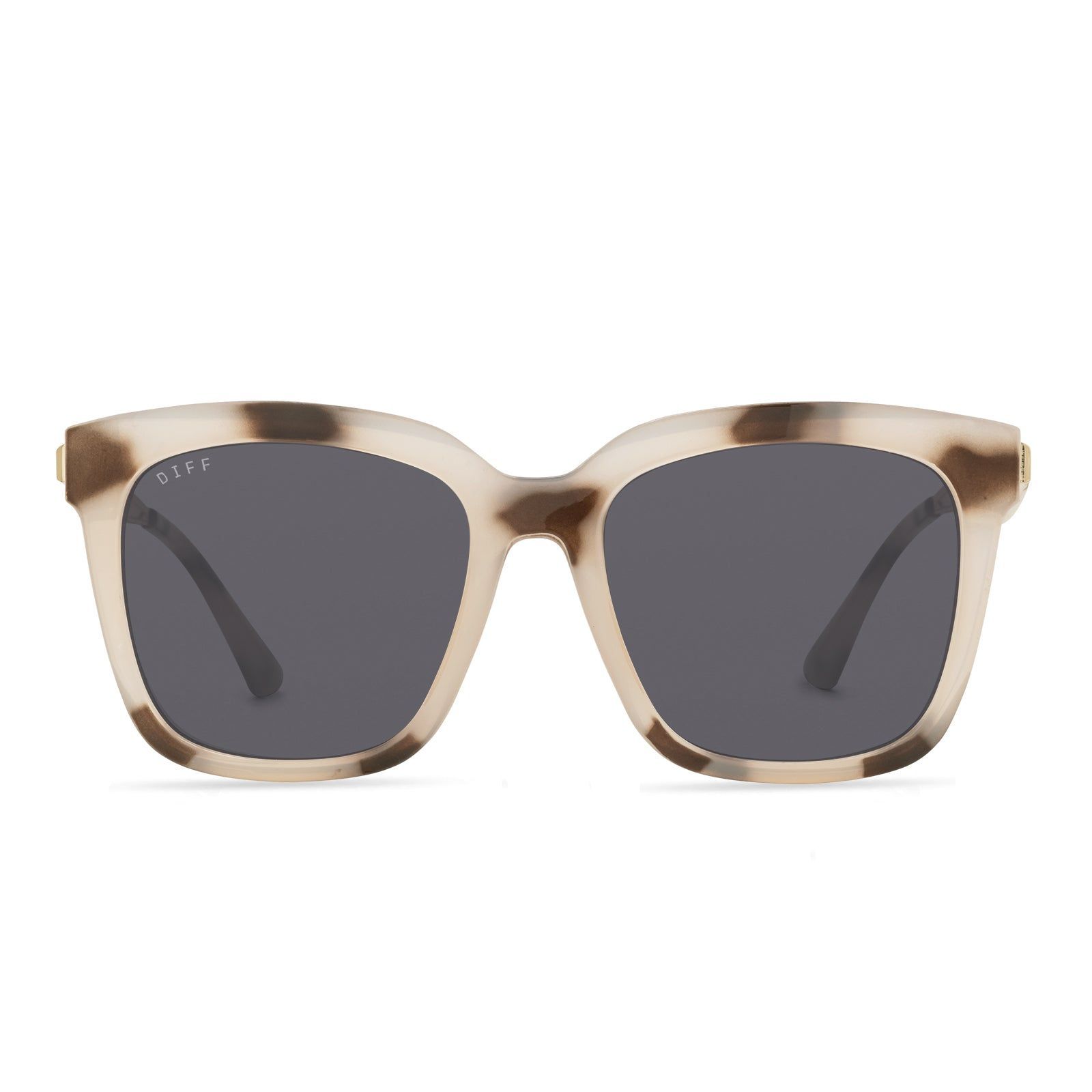HAILEY - CREAM TORTOISE + GREY SUNGLASSES sold by Diff Eyewear