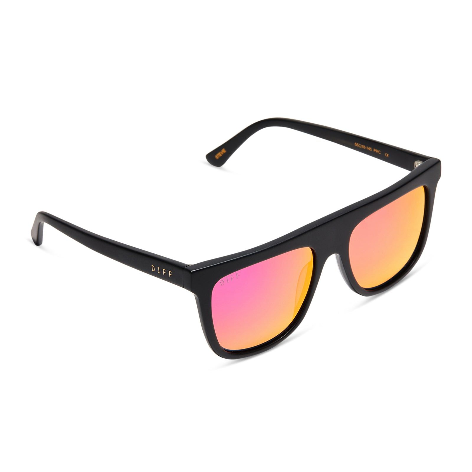 STEVIE - MATTE BLACK + SUNSET MIRROR SUNGLASSES sold by Diff Eyewear product image thumbnail 4