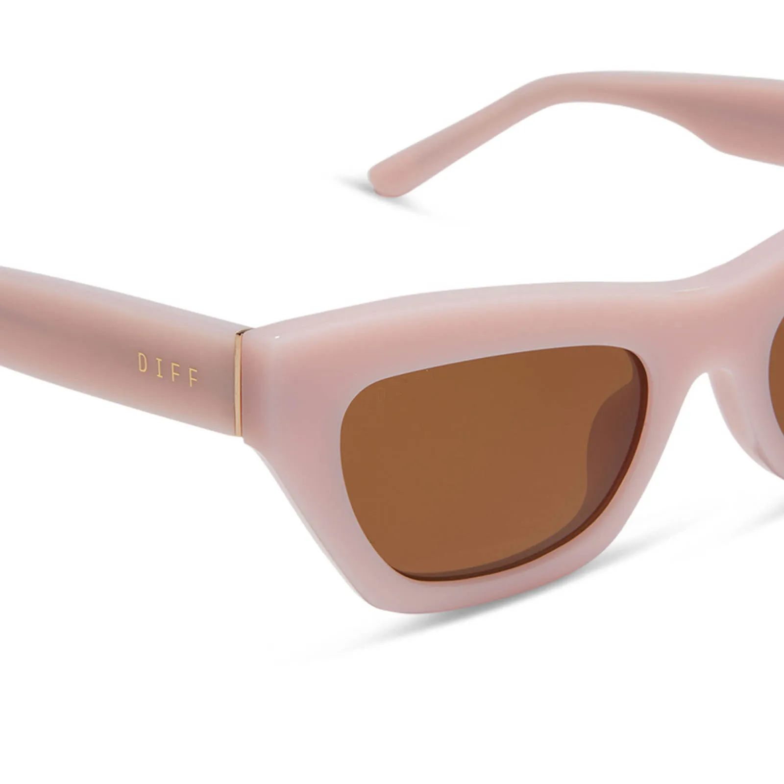 KATARINA - PINK VELVET + BROWN SUNGLASSES sold by Diff Eyewear product image thumbnail 4