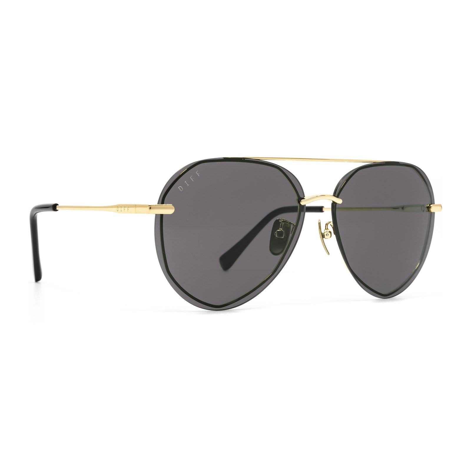 LENOX - GOLD + GREY POLARIZED SUNGLASSES sold by Diff Eyewear product image thumbnail 2