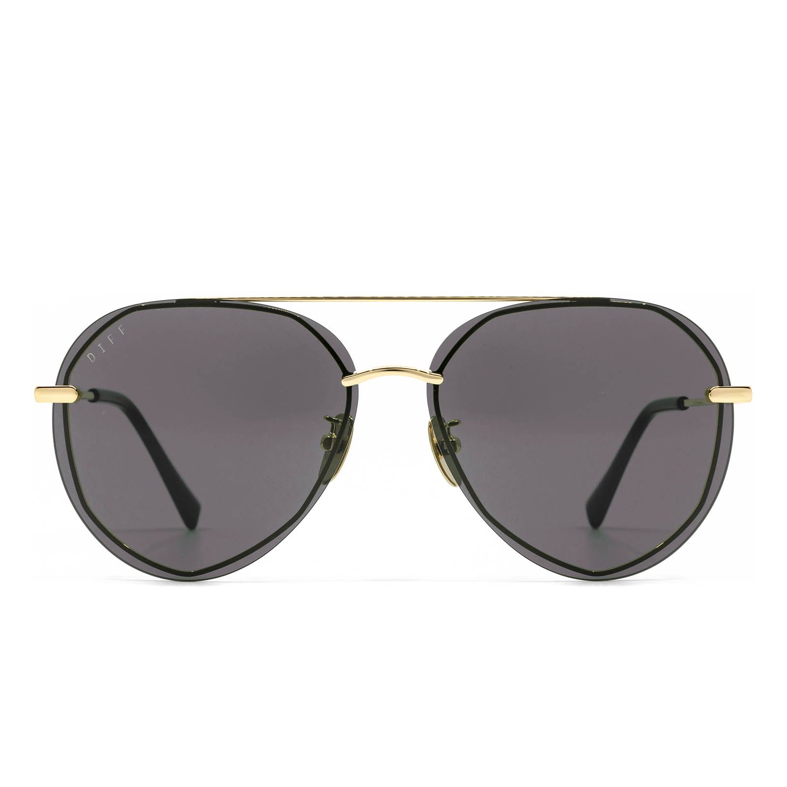 LENOX - GOLD + GREY POLARIZED SUNGLASSES sold by Diff Eyewear