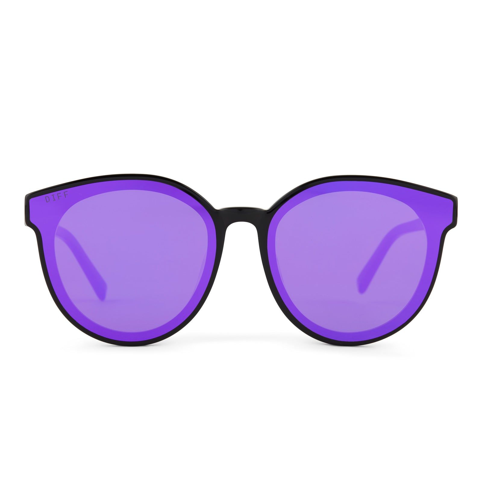 GEMMA - BLACK + PINK RUSH MIRROR SUNGLASSES sold by Diff Eyewear