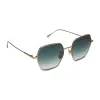 HARLOWE - MATTE GOLD + G15 GRADIENT SUNGLASSES sold by Diff Eyewear