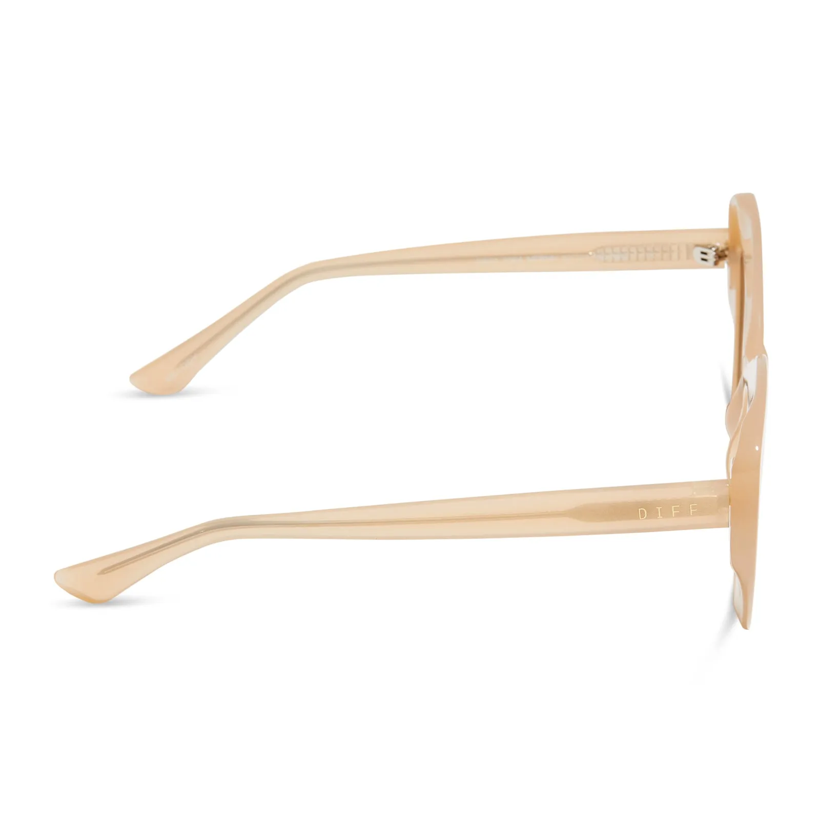 MELODY - MILKY NUDE + SOLID BROWN SUNGLASSES sold by Diff Eyewear product image thumbnail 3