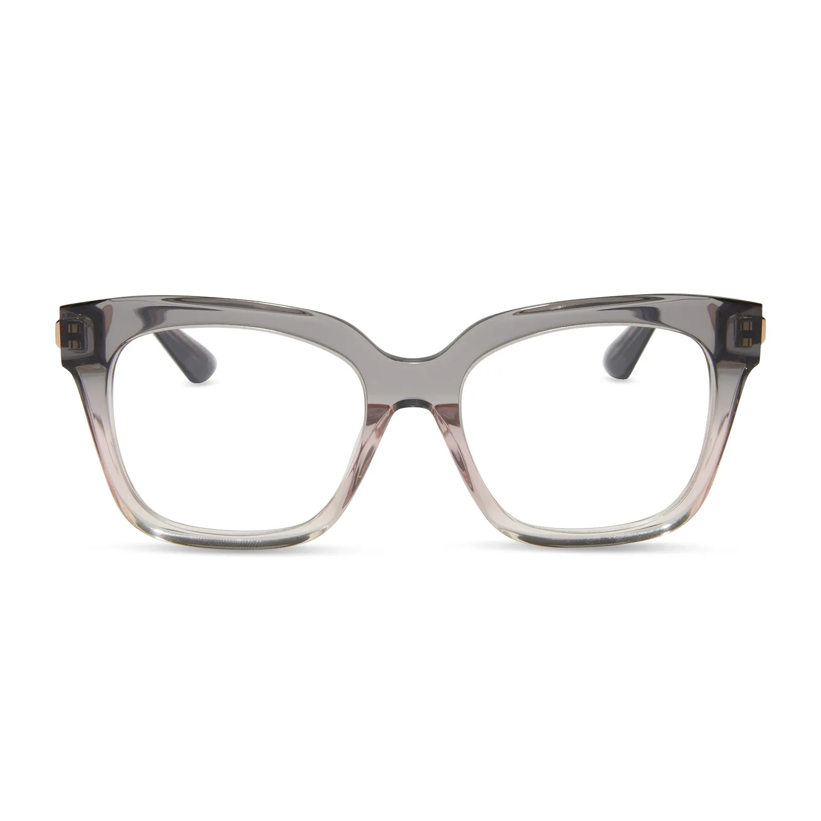 BELLA XS - SMOKE ROSE CRYSTAL OMBRE + GLASSES sold by Diff Eyewear