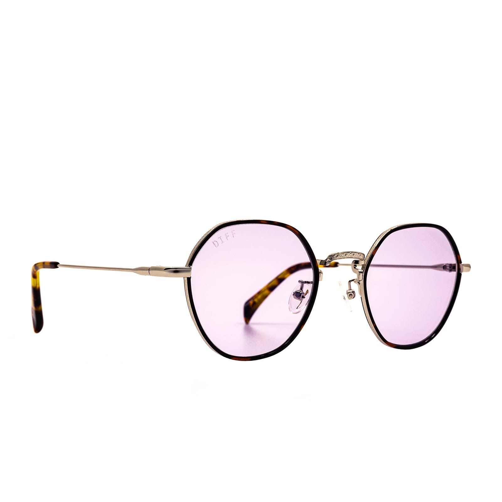 RIDLEY - SILVER + PURPLE BLUE LIGHT TECHNOLOGY GLASSES sold by Diff Eyewear product image thumbnail 2