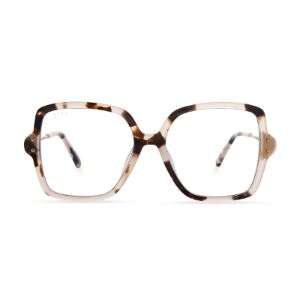 CLAIRE - CREAM TORTOISE + BLUE LIGHT TECHNOLOGY GLASSES sold by Diff Eyewear