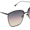 VITTORIA - BRUSHED BLACK + TWILIGHT GRADIENT SUNGLASSES sold by Diff Eyewear