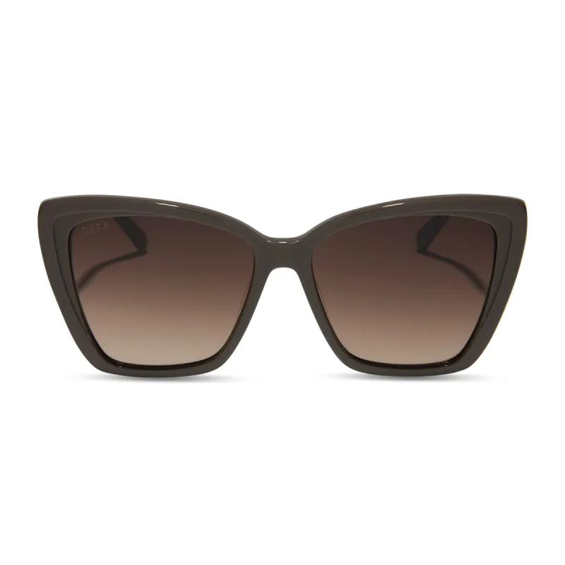 BECKY II - LONDON STONE + TRUFFLE GRADIENT SUNGLASSES sold by Diff Eyewear