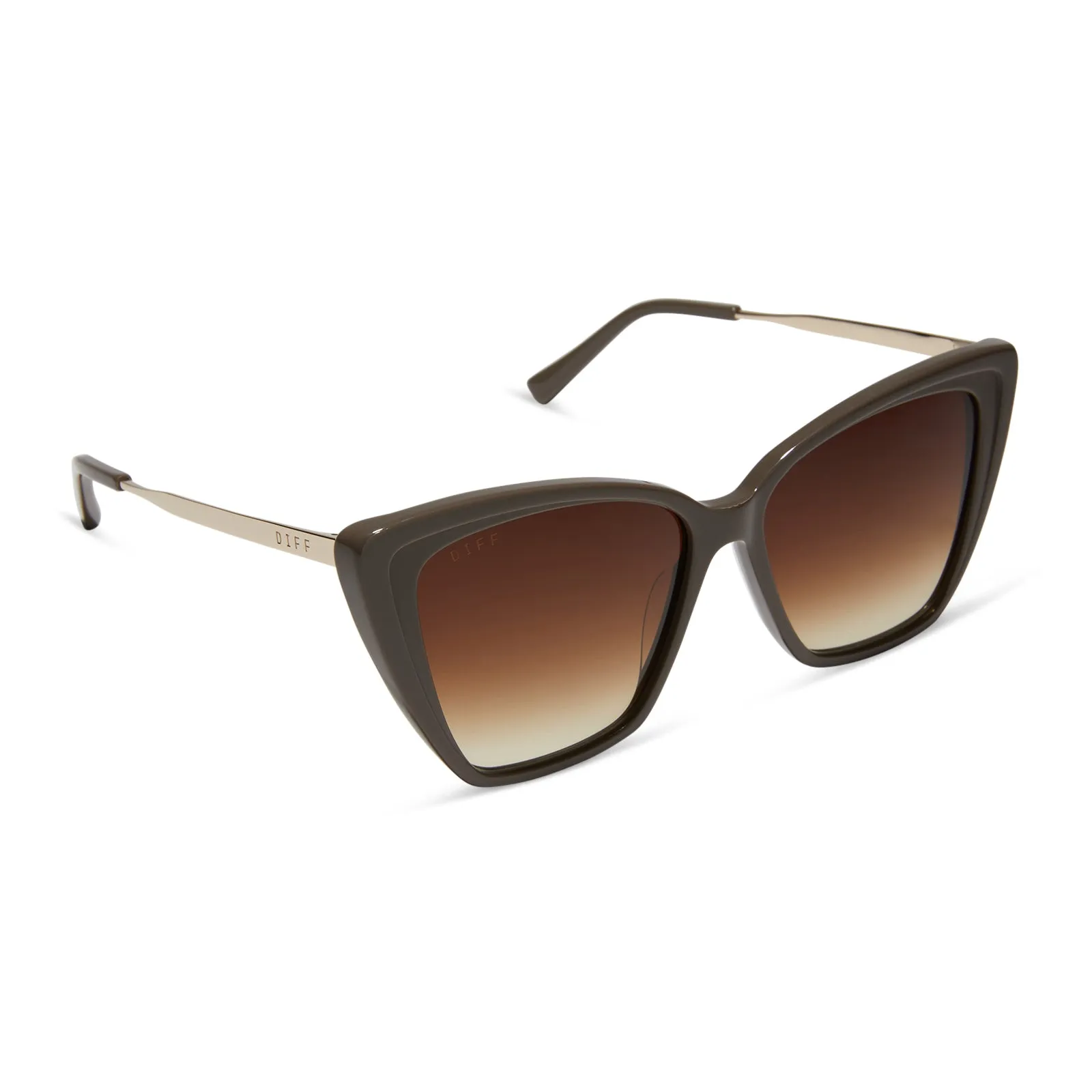 BECKY II - LONDON STONE + TRUFFLE GRADIENT SUNGLASSES sold by Diff Eyewear product image thumbnail 2