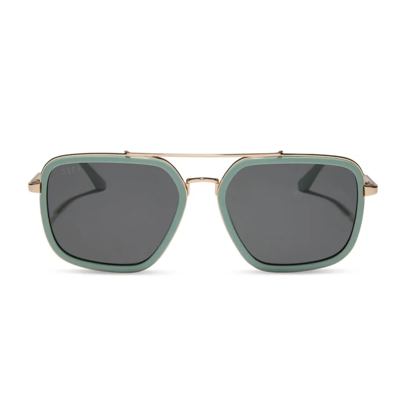 JORDAN - STEEL TEAL + GREY SUNGLASSES sold by Diff Eyewear
