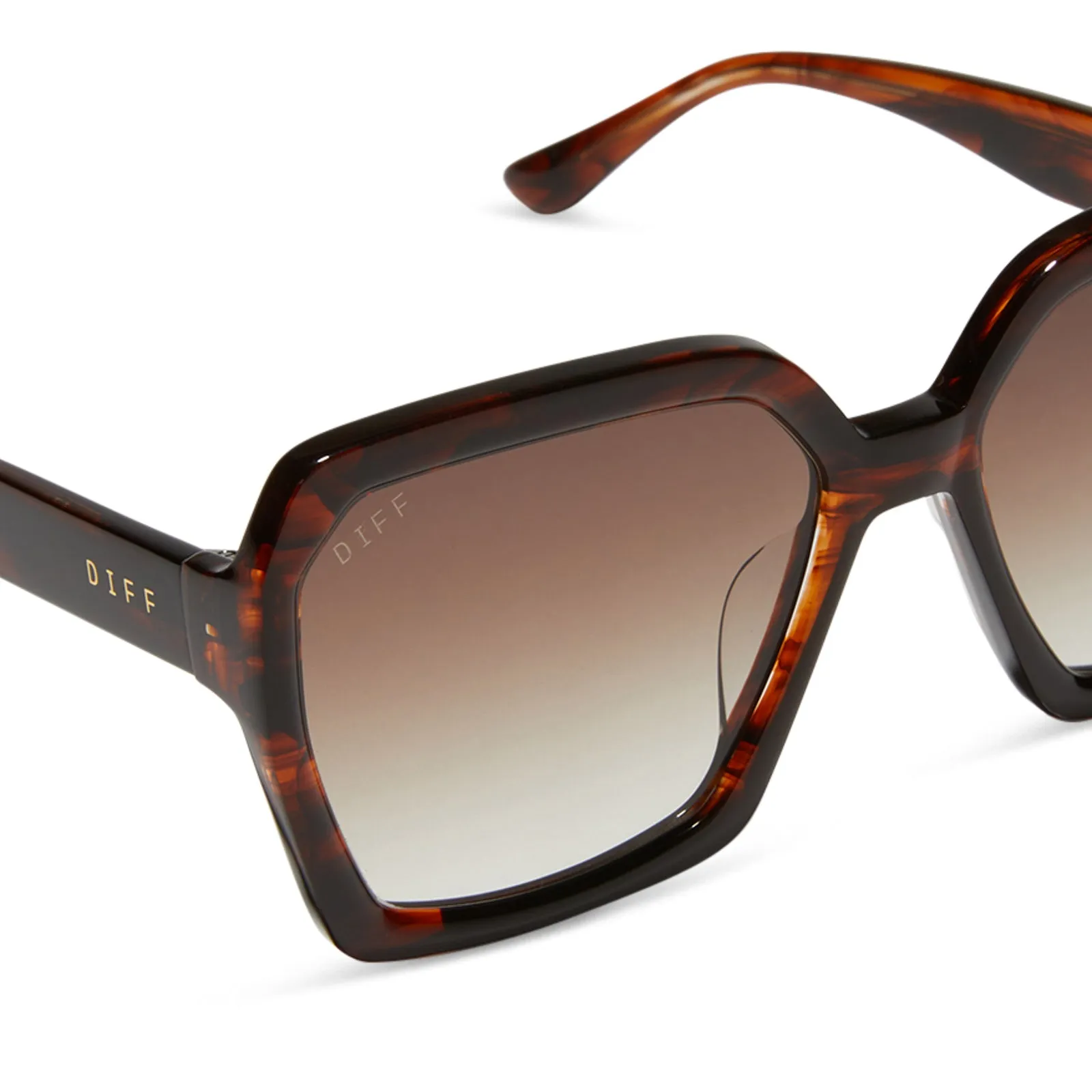 SLOANE - SEQUOIA TORTOISE + BROWN GRADIENT SUNGLASSES sold by Diff Eyewear product image thumbnail 4
