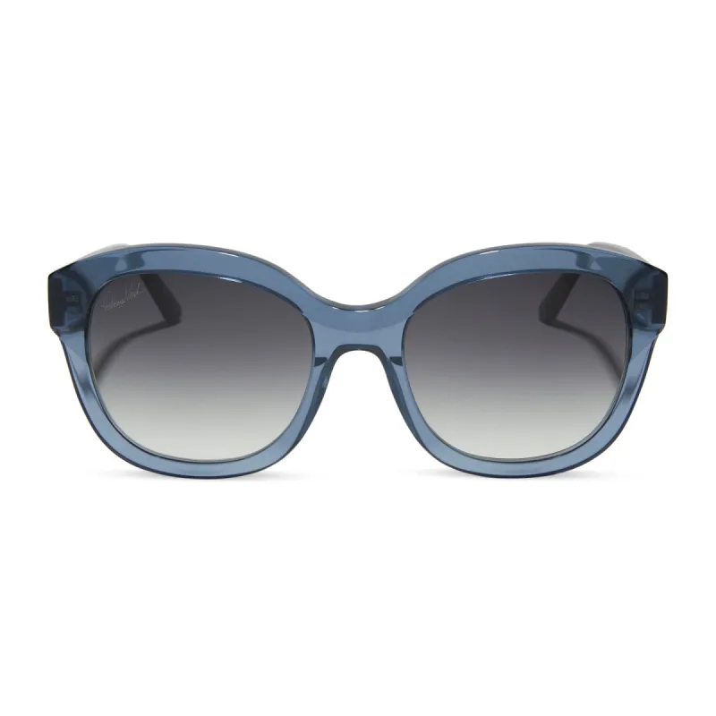 PATRICIA NASH - HUTTON + MIRAGE + GREY GRADIENT SUNGLASSES made by Diff Eyewear