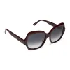 PATRICIA NASH - FARRAH II + MAROON + GREY GRADIENT SUNGLASSES sold by Diff Eyewear