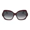 PATRICIA NASH - FARRAH II + MAROON + GREY GRADIENT SUNGLASSES sold by Diff Eyewear