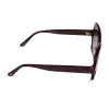 PATRICIA NASH - FARRAH II + MAROON + GREY GRADIENT SUNGLASSES sold by Diff Eyewear