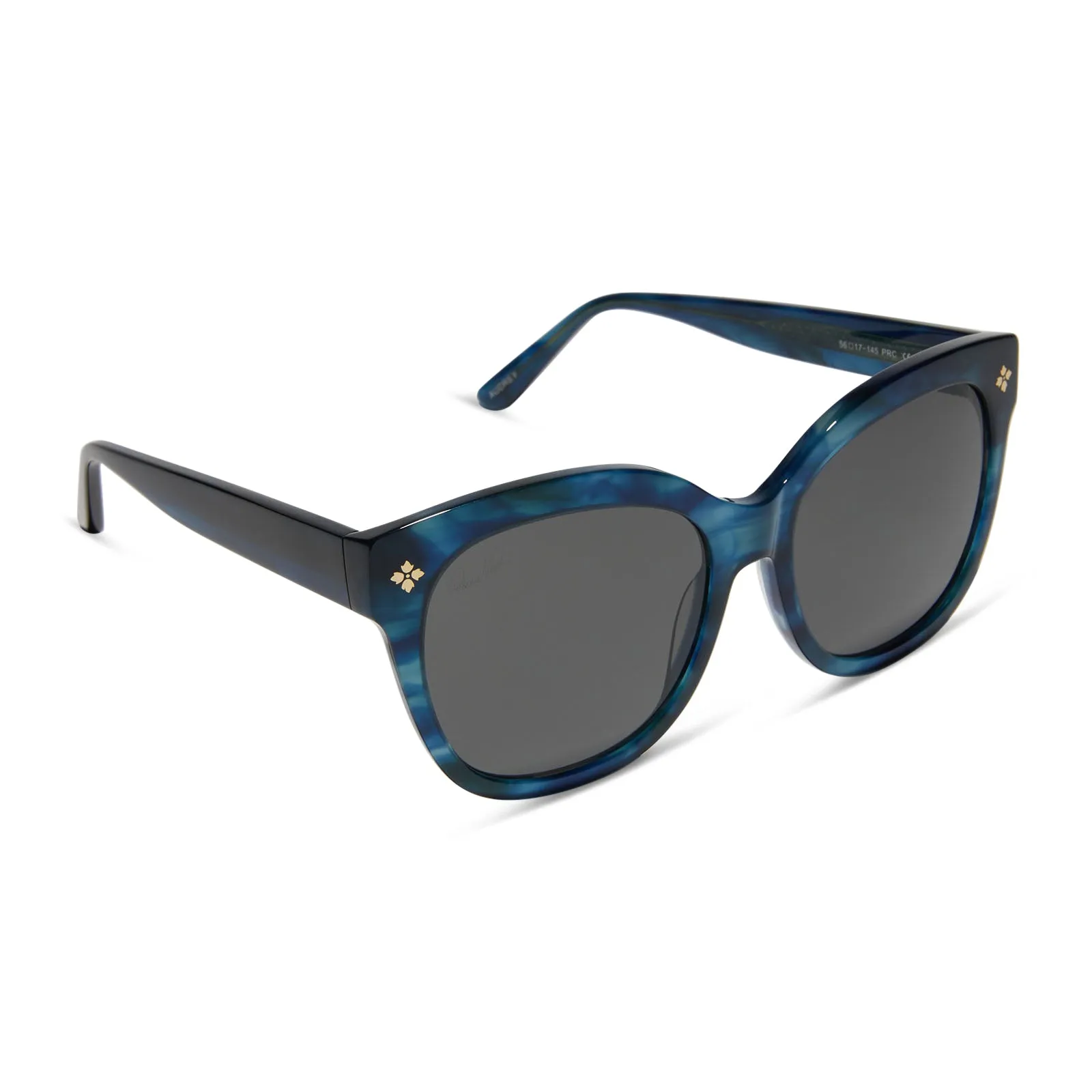 PATRICIA NASH - AUDREY + DEEP BLUE SEA TORTOISE + GREY SUNGLASSES sold by Diff Eyewear product image thumbnail 2