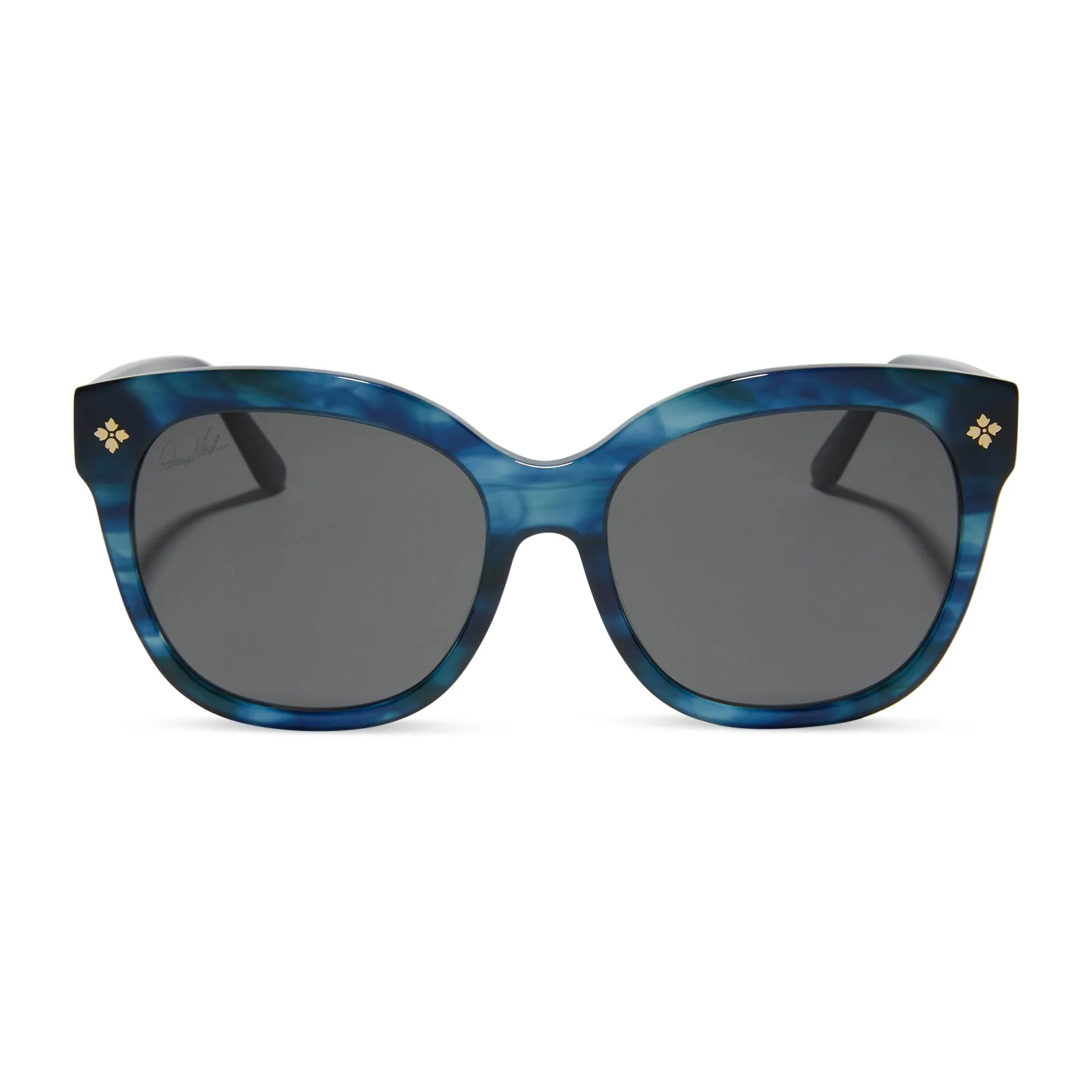 PATRICIA NASH - AUDREY + DEEP BLUE SEA TORTOISE + GREY SUNGLASSES sold by Diff Eyewear