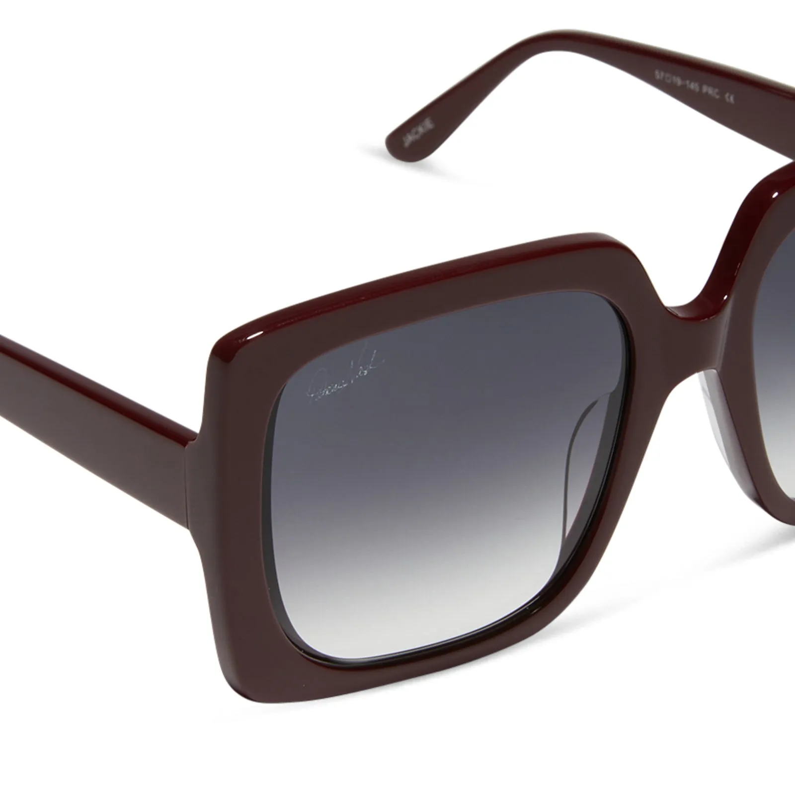 PATRICIA NASH - JACKIE + MAROON + GREY GRADIENT SUNGLASSES sold by Diff Eyewear product image thumbnail 4
