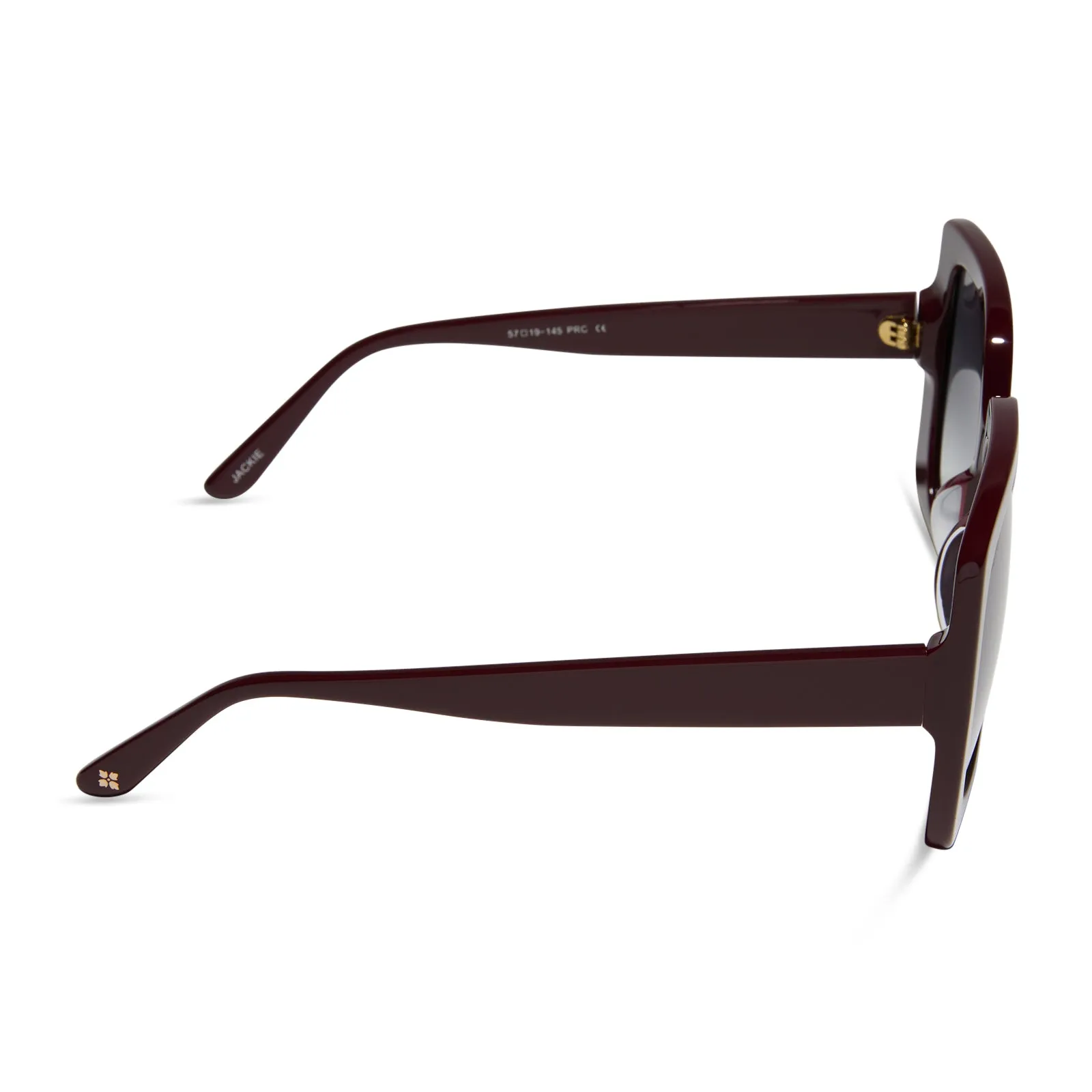 PATRICIA NASH - JACKIE + MAROON + GREY GRADIENT SUNGLASSES sold by Diff Eyewear product image thumbnail 3