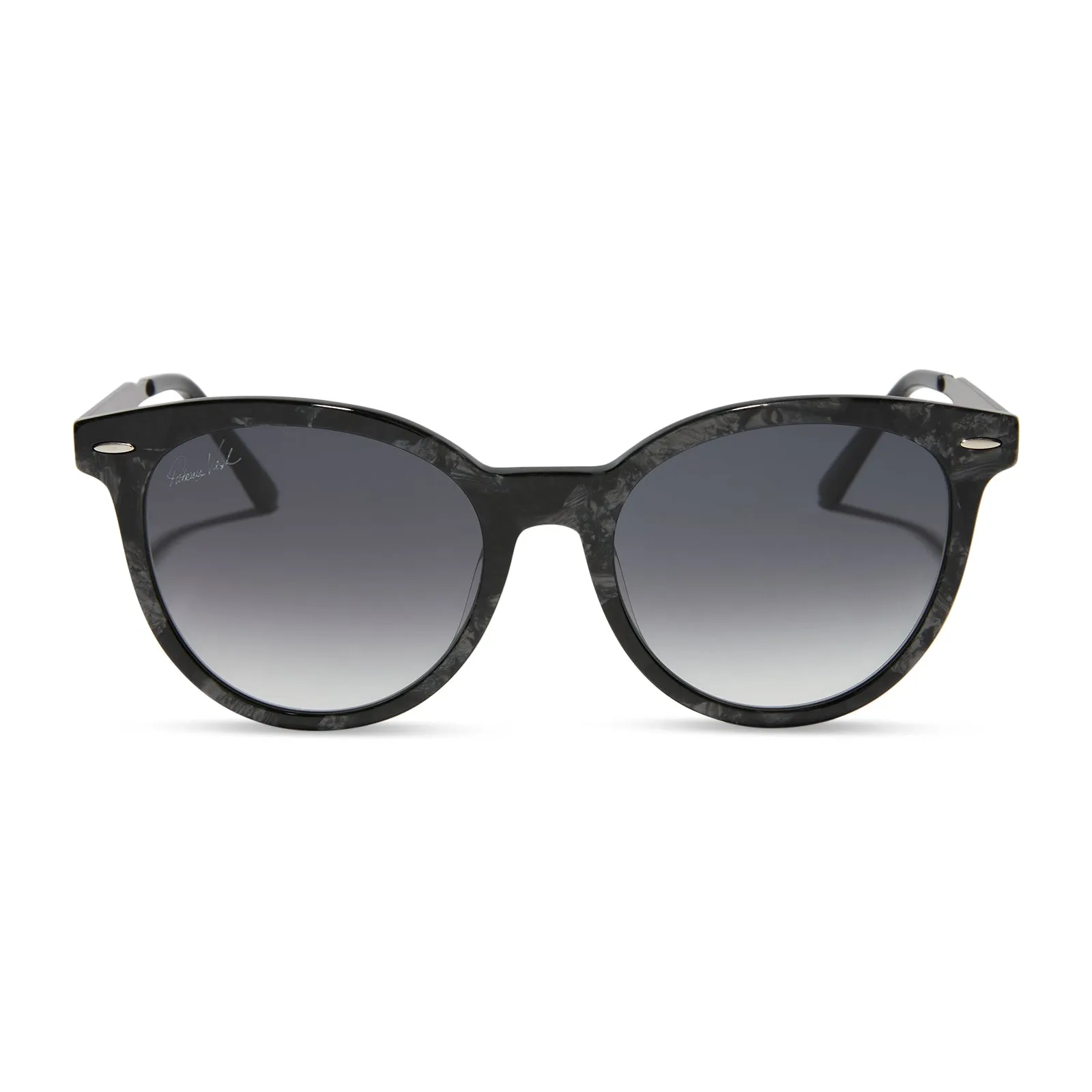 PATRICIA NASH - BLONDIE + ANTIQUE METALLIC + GREY GRADIENT SUNGLASSES sold by Diff Eyewear