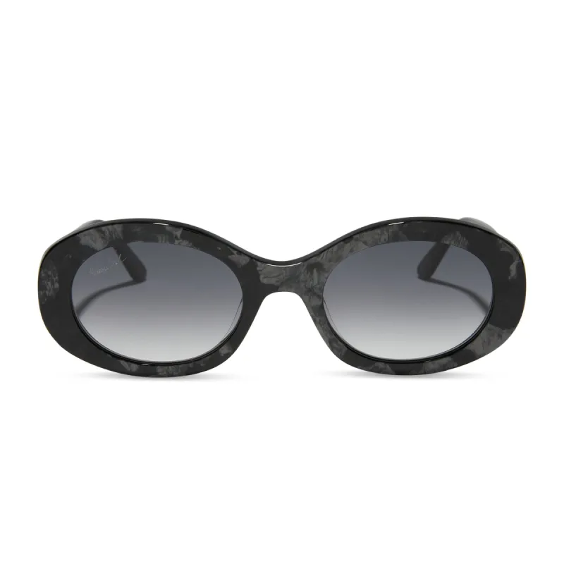 PATRICIA NASH - BIANCA + ANTIQUE METALLIC + GREY GRADIENT SUNGLASSES sold by Diff Eyewear