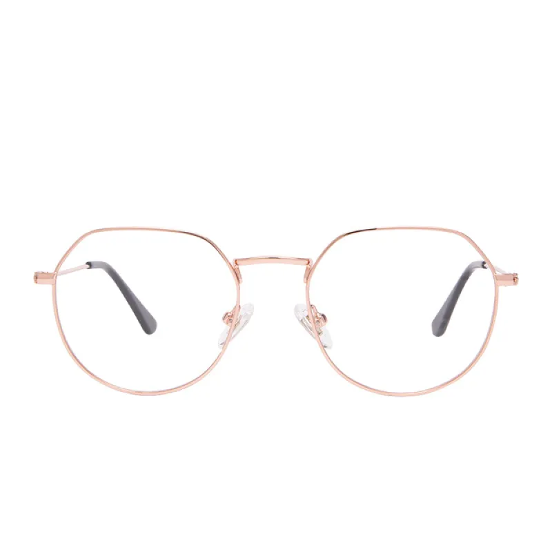 JAMES - ROSE GOLD + CLEAR sold by Diff Eyewear