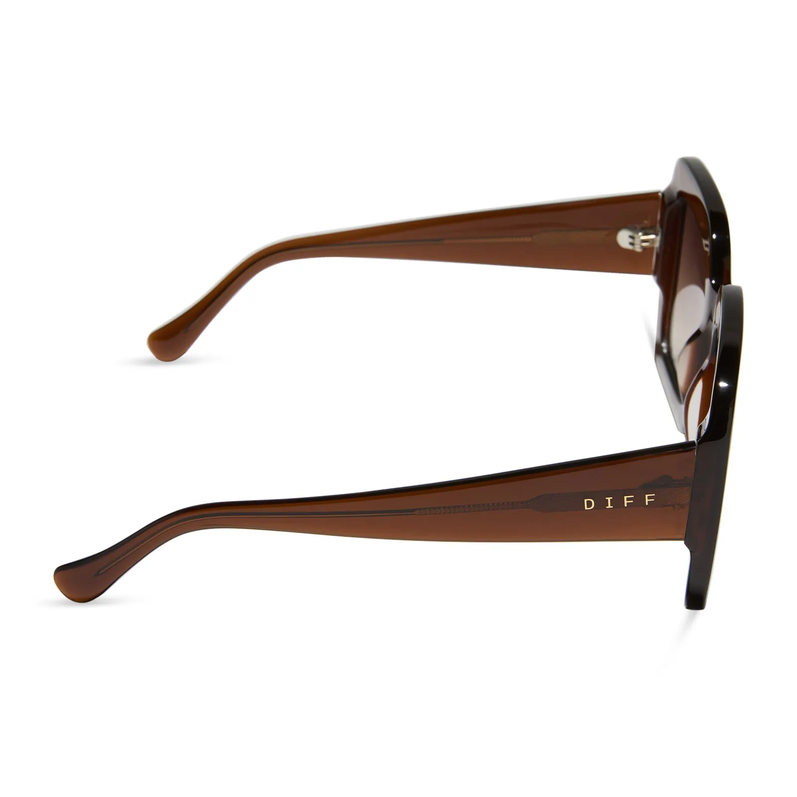 CHARISE - WHISKEY + BROWN GRADIENT + POLARIZED SUNGLASSES sold by Diff Eyewear product image thumbnail 3