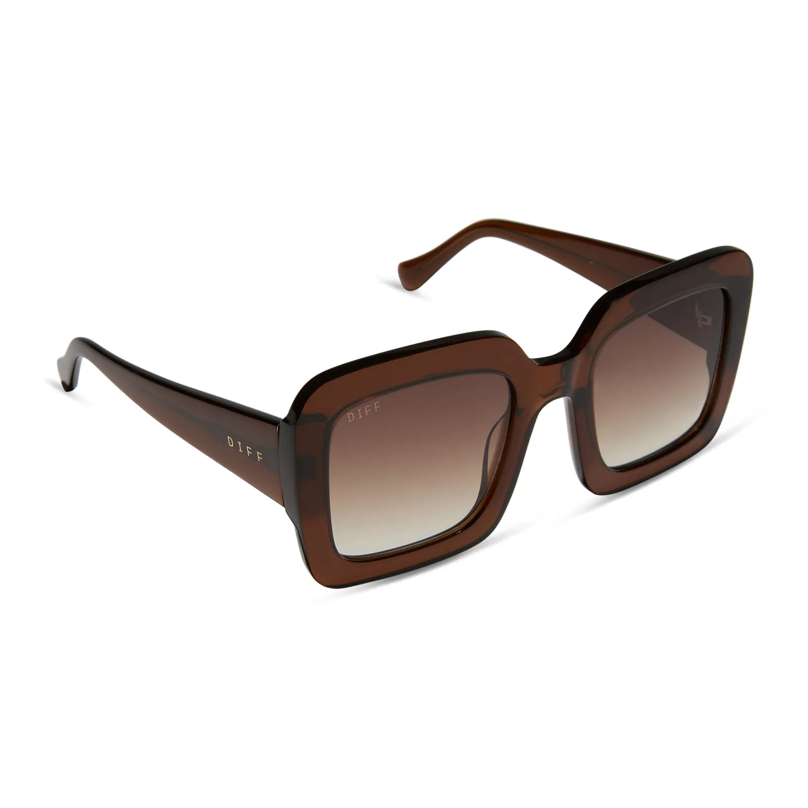 CHARISE - WHISKEY + BROWN GRADIENT + POLARIZED SUNGLASSES sold by Diff Eyewear product image thumbnail 2