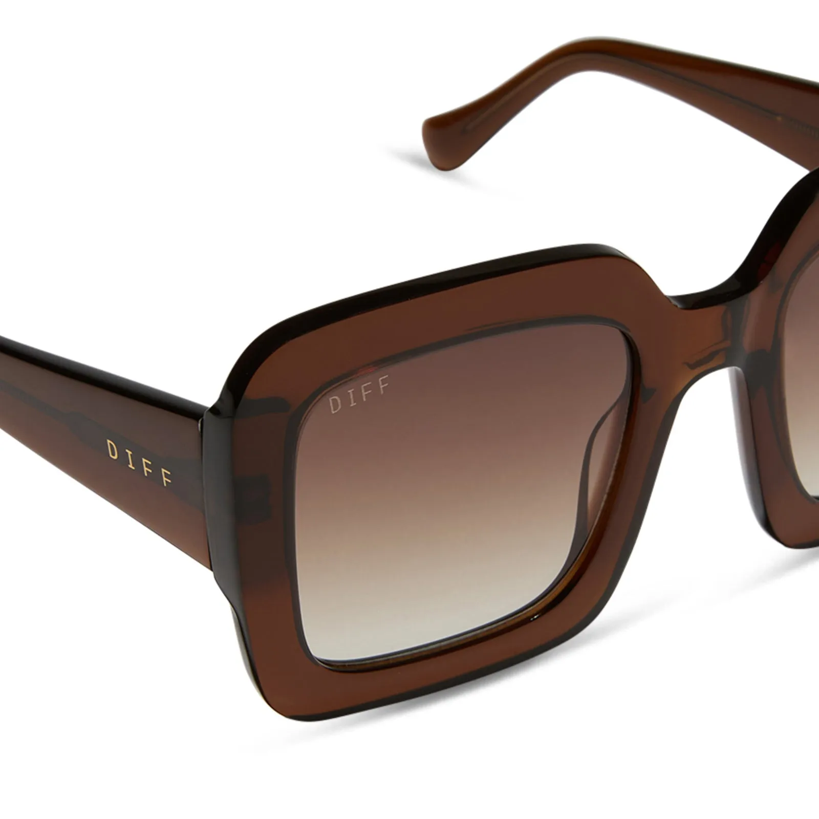 CHARISE - WHISKEY + BROWN GRADIENT + POLARIZED SUNGLASSES sold by Diff Eyewear product image thumbnail 4
